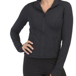 90 DEGREE BY REFLEX Lux Slim Fit Pleated Neck Jacket